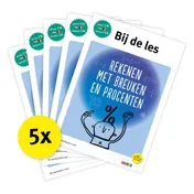 Omslag van Pakket Bij de les Rekenen met breuken en procenten (5 ex)