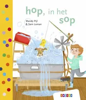 Omslag van hop, in het sop