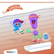 Omslag van lijntjesschrift verbonden schrift (set 5 ex)