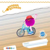 Omslag van lijntjesschrift verbonden schrift (set 5ex)