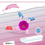 Omslag van lijntjesschrift verbonden schrift (set 5 ex)