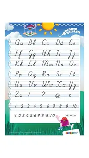 Omslag van letterkaart verbonden schrift (set 10 ex)