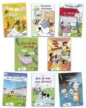 Omslag van Pakket Toneellezen Moppen groep 3 en 4 (8 titels)
