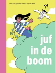 Omslag van juf in de boom