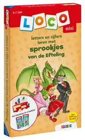 Omslag van Loco mini pakket letters en cijfers leren met sprookjes van de Efteling