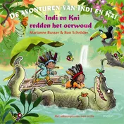 Omslag van Indi en Kai redden het oerwoud