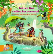 Omslag van Indi en Kai redden het oerwoud
