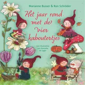 Omslag van Het jaar rond met de vier kaboutertjes