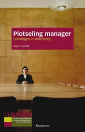 Omslag van Plotseling manager