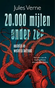 Omslag van 20.000 mijlen onder zee - oostelijk en westelijk halfrond