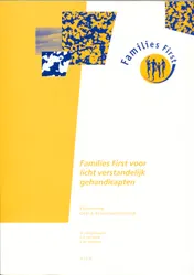 Omslag van Families first voor licht verstandelijk gehandicapten