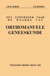 Omslag van Onderzoek waarde orthomanuele geneeskund