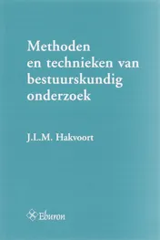 Omslag van Methoden en technieken van bestuurskundig onderzoek