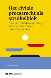 Omslag van Het civiele procesrecht als struikelblok