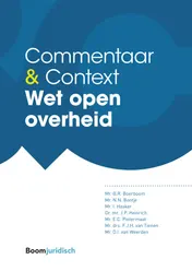 Omslag van Commentaar & Context Wet open overheid