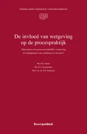 Omslag van De invloed van wetgeving op de procespraktijk
