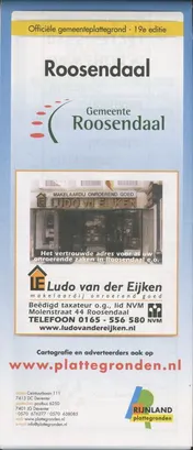 Omslag van Rijnland plattegrond van Roosendaal