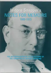 Omslag van Isidore Snapper's Notes for Memoirs 1889-1973