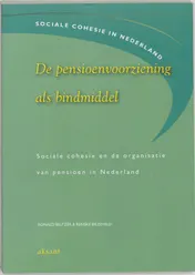 Omslag van De pensioenvoorziening als bindmiddel