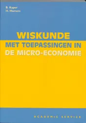Omslag van Wiskunde met toepassingen in de micro-economie