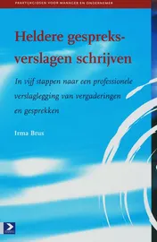 Omslag van Heldere gespreksverslagen schrijven