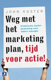 Omslag van Weg met het marketingplan, tijd voor actie!