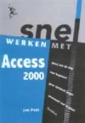 Omslag van Snel werken met Access 2000