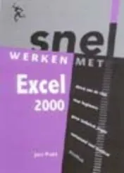 Omslag van Snel werken met Excel 2000