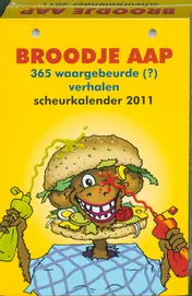 Omslag van Broodje Aap 365 waargebeurde (?) verhalen scheurkalender 2011