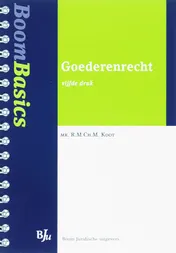 Omslag van Boom Basics Goederenrecht