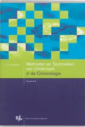 Omslag van Methoden en Technieken van Onderzoek in de Criminologie