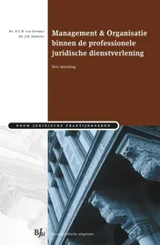 Omslag van Management & Organisatie binnen de professionele juridische dienstverlening