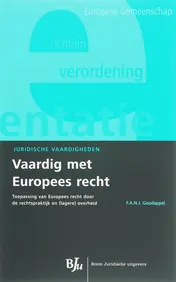 Omslag van Vaardig met Europees recht