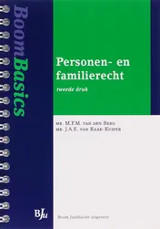 Omslag van Boom Basics Personen- en familierecht