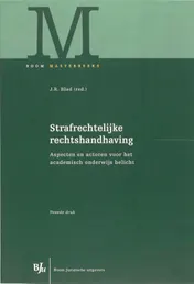 Omslag van Strafrechtelijke rechtshandhaving
