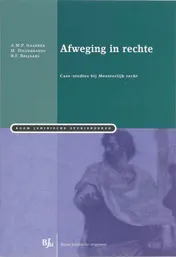 Omslag van Afweging in rechte