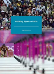 Omslag van Inleiding sport en recht