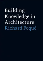 Omslag van Building knowledge in architecture
