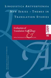 Omslag van Evaluation of Translation Technology