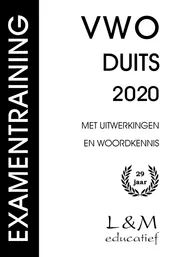 Omslag van Examentraining Vwo Duits 2020
