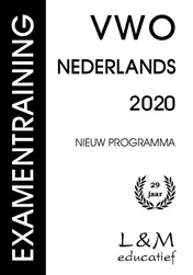Omslag van Examentraining Vwo Nederlands 2020