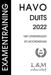 Omslag van Examentraining Havo Duits 2022