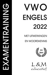 Omslag van Examentraining Vwo Engels 2022