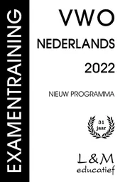 Omslag van Examentraining Vwo Nederlands 2022