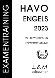 Omslag van Examentraining Havo Engels 2023