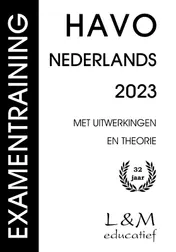 Omslag van Examentraining Havo Nederlands 2023