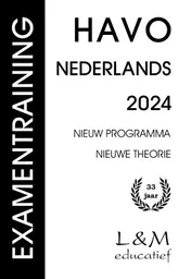 Omslag van Examentraining Havo Nederlands 2024