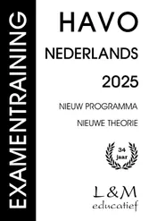 Omslag van Examentraining Havo Nederlands 2025