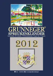 Omslag van Grunneger spreukenklender 2012