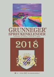 Omslag van Grunneger spreukenklender 2018
